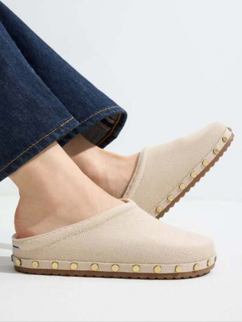 Rothy's The Casual Clog Studded Taupe